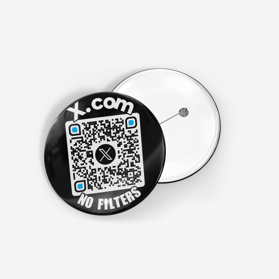 QR Badge X.com Profile NO FILTERS