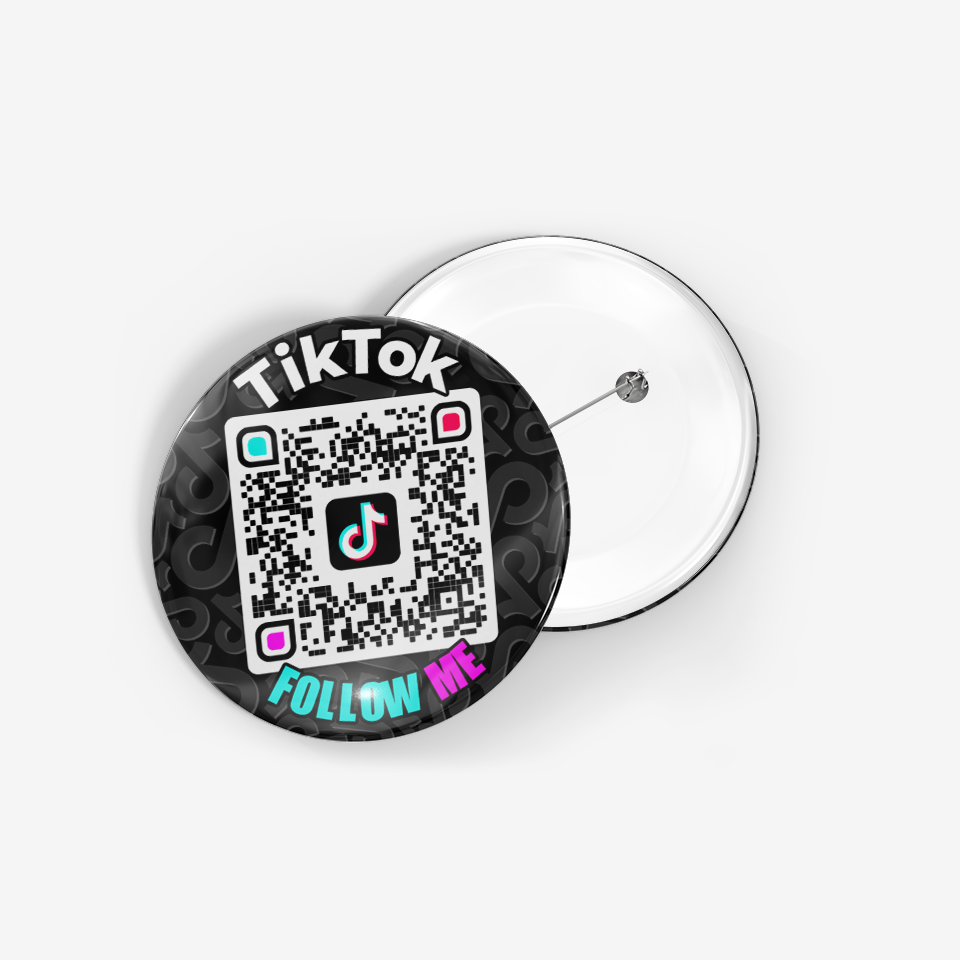 QR Badge TikTok Profile FOLLOW ME