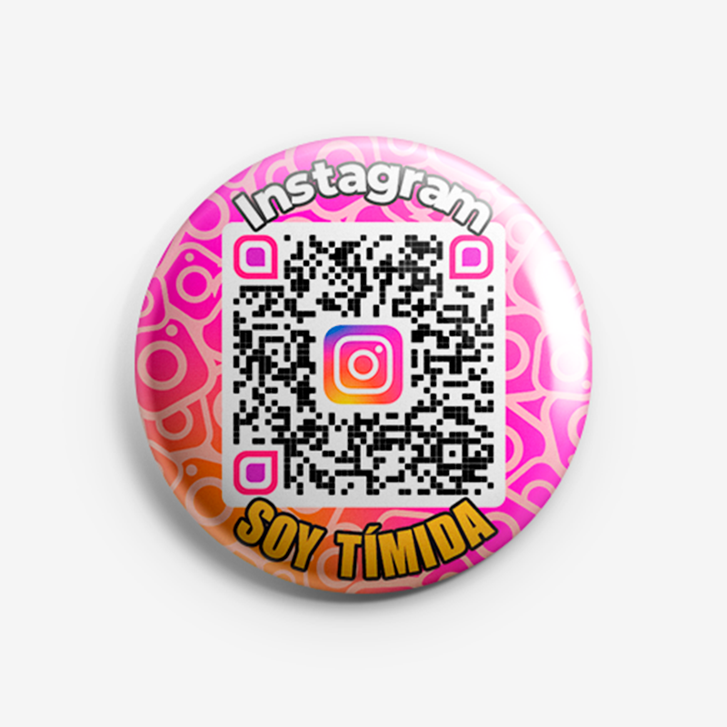 QR Badge Instagram Profile SOY TIMIDA