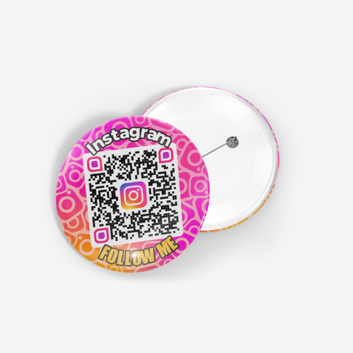 QR Badge Instagram Profile FOLLOW ME