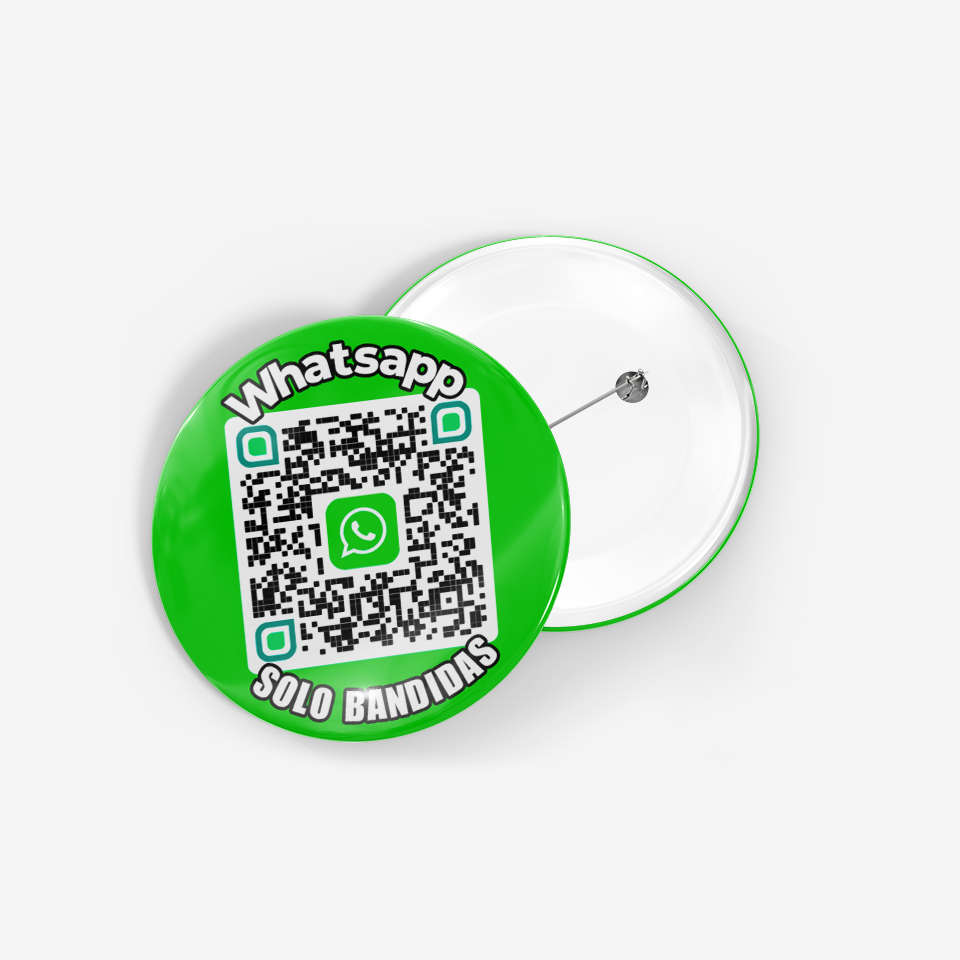 QR Badge Whatsapp Message SOLO BANDIDAS