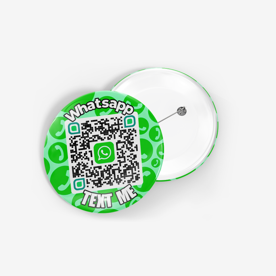QR Badge Whatsapp Message TEXT ME