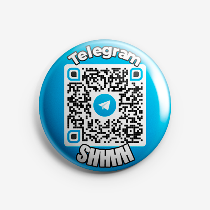 QR Badge Telegram Message SHHHH