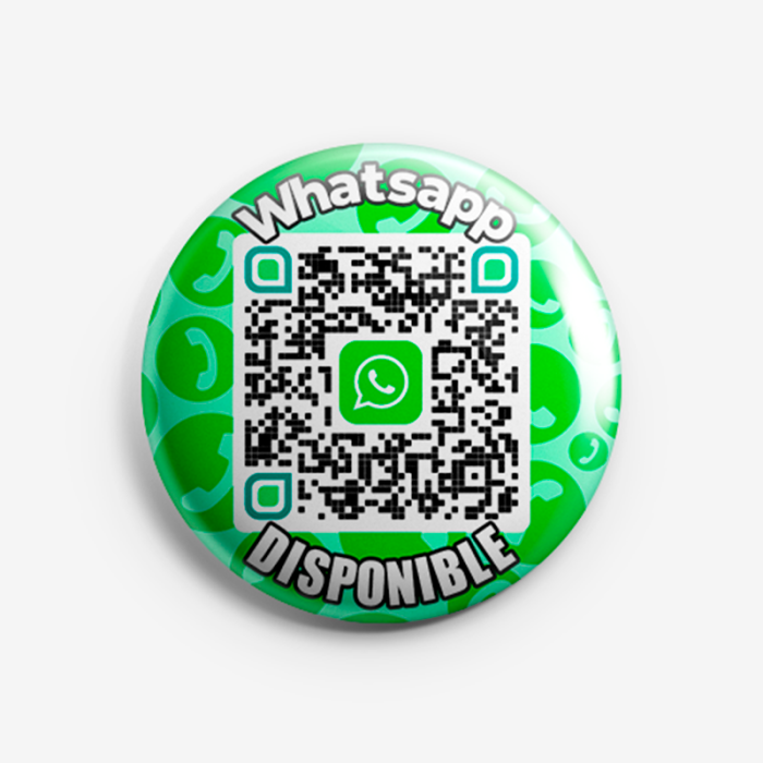 QR Badge Whatsapp Message DISPONIBLE