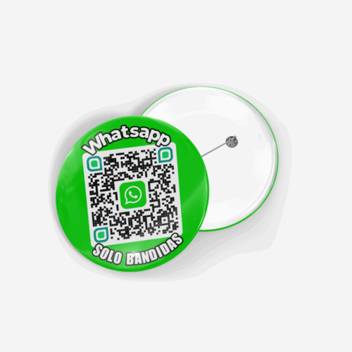 QR Badge Whatsapp Message SOLO BANDIDAS